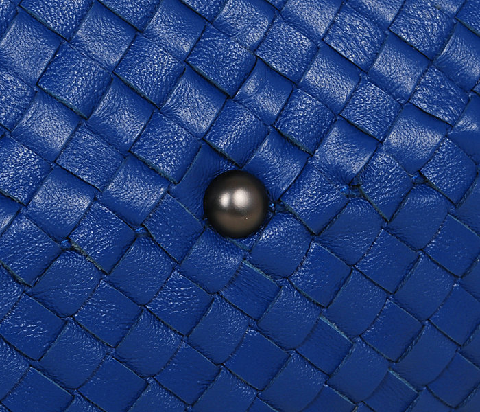 Bottega Veneta krim intrecciato calf bag 1048S royal blue - Click Image to Close